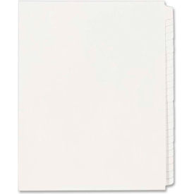 Avery Collated Blank Side Tab Divider Blank 8.5""x11"" 25 Tabs White/White