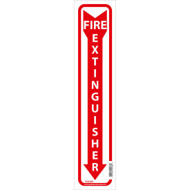 Global Industrial™ Fire Extinguisher Sign 18x4 Pressure Sensitive Vinyl