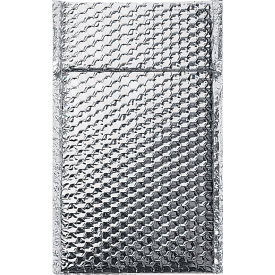 Global Industrial™ Cool Shield Thermal Bubble Mailers 6-1/2""W x 10-1/2""L Silver 100/Pack