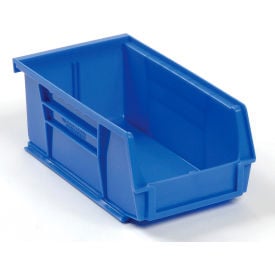 Global Industrial™ Plastic Hang & Stack Bin 7-3/8""L x 4-1/8""W x 3""H Blue