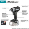 Makita® Cordless 1/2"" Sq. Drive Impact Wrench Tool 18V LXT® Li-Ion Sub-Cmpt Brushless