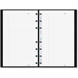 MiracleBind Notebook College/Margin 11 x 9-1/16 White 75 Sheets Black Cover