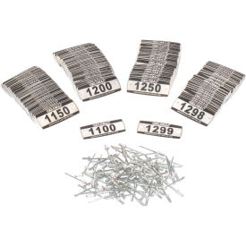 Global Industrial™ Locker Number Plate Kit Numbered 1100-1299 200/Pack