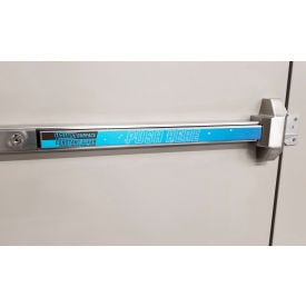 Global Industrial™ V-Guard Constant Clean Antimicrobial Panic Bar Strip 20"" x 2"" 10/Pack