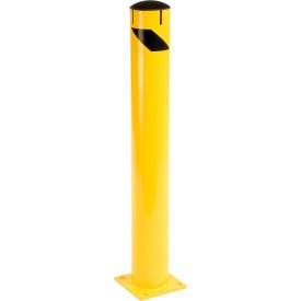 Global Industrial™ Steel Safety Bollard W/Chain Slots & Removable Cap 5.5''D x 42""H