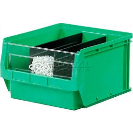 Quantum Plastic Magnum Stacking Bin 12""W x 20""D x 12""H Green
