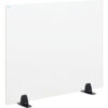 Interion® Freestanding Clear Desk Divider 30""W x 24""H