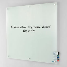 Global Industrial™ Frosted Glass Dry Erase Board 60""W x  48""H