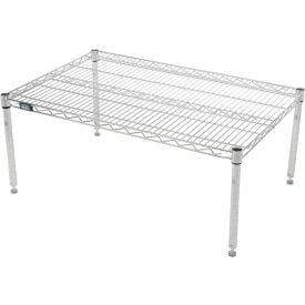 Nexel® Chrome Wire Dunnage Rack - 24""W x 21""D x 14""H