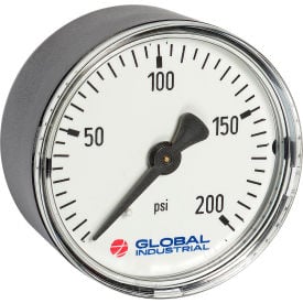 Global Industrial™ 2"" Pressure Gauge 160 PSI/KG/CM2 1/4"" NPT CBM Plastic