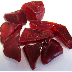 Hiland Fire Glass RGLASS-RED 1/2"" to 1"" Dia. Recycled Red 10 Lbs