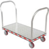 Aluminum Treadplate Deck Platform Truck ATP-C-2448-2HDL 2 Handles 3600 Lb. Cap.