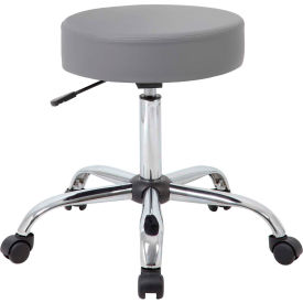 Boss Gray Caressoft Vinyl Medical Stool - Gray