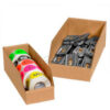 4"" x 18"" x 4-1/2"" Kraft Corrugated Open Top Bin Boxes