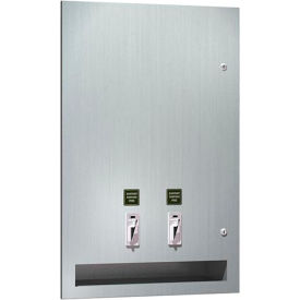 ASI® Surface Mounted Tampon and Napkin Dispenser - 0864-F