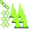 Mr. Chain 93214-6 Traffic Cone & Chain Kit - Safety Green 93214-6