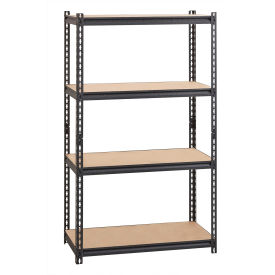 Hirsh Industries 4 Shelf Iron Horse HD Boltless Shelving Starter 36""W x 18""D x 60""H 2300 lb Cap