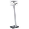 Durable Duo Versatile Sign Stand 14-3/8"" x 43"" Black