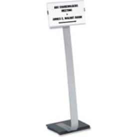 Durable Duo Versatile Sign Stand 14-3/8"" x 43"" Black