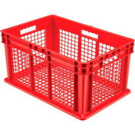 Global Industrial™ Mesh Straight Wall Container 23-3/4""L x 15-3/4""W x 12-1/4""H Red