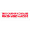 Tape Logic® Carton Sealing Tape Mixed Merchandise 3"" x 110 yds. Red/White