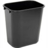 Rubbermaid® Soft Molded Plastic Small Wastebasket 3.5 Gallon Capacity Black