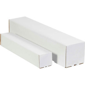 Global Industrial™ Square Mailing Tubes 5""W x 5""D x 18""L White