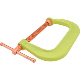 Wilton 20485 Model H408CS 0-8"" Opening 4-1/2"" Throat Depth Spark-Duty Drop Forged Hi-Vis C-Clamp