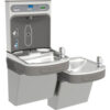 Elkay LZSTL8WSVRLK Water Refilling Station Wall Mount Bi-Level Light Gray