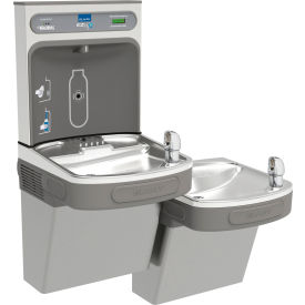 Elkay LZSTL8WSVRLK Water Refilling Station Wall Mount Bi-Level Light Gray