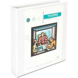 Universal One Comfort Grip Deluxe Plus D-Ring View Binder 1-1/2"" Capacity 8-1/2 x 11 White
