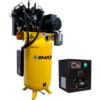 EMAX Silent Air 5 HP 1-Phase 80 Gallon Vertical Air Compressor w/30 CFM Dryer Bundle
