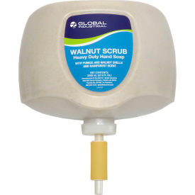 Global Industrial™ Walnut Scrub Heavy Duty Hand Cleaner Rainforest Scent 2L Refill - 4/Case