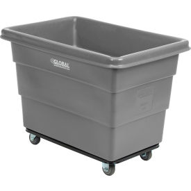 Global Industrial™ Plastic Bulk Box Truck 8 Bushel Steel Chassis Base Gray