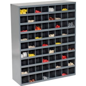Durham Steel Storage Parts Bin Cabinet 363-95 Open Front - 72 Compartments