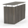 Safco® Medina 48-1/2""W Non-Handed Return 48-1/2""W x 20""D x 29-1/2""H Gray Steel
