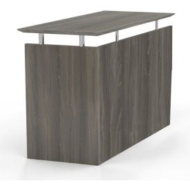 Safco® Medina 48-1/2""W Non-Handed Return 48-1/2""W x 20""D x 29-1/2""H Gray Steel