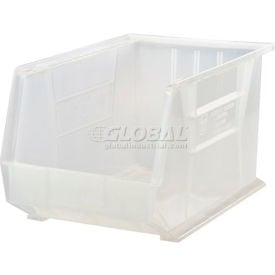Global Industrial™ Plastic Hang & Stack Bin 16""L x 11""W x 8""H Clear