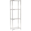 Nexel® 4 Shelf Chrome Wire Shelving Unit Starter 30""W x 14""D x 86""H