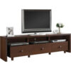 Techni Mobili 70"" TV Stand with 3 Drawer Hickory