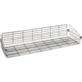 Quantum® Chrome Wire Shelf Basket 60""W x 18""D