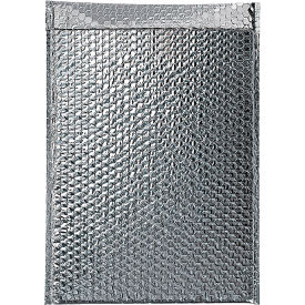 Global Industrial™ Cool Shield Thermal Bubble Mailers 12""W x 17""L Silver 50/Pack