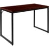 Flash Furniture 47"" Industrial Style Office Desk - Mahogany