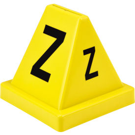 Global Industrial™ Lettered Cones A-Z Yellow