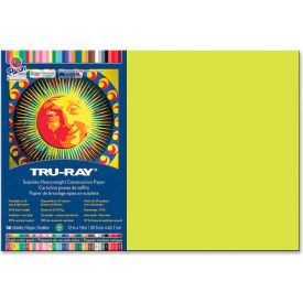 Pacon® Tru-Ray Sulphite Construction Paper 12""x18"" Brilliant Lime 50 Sheets