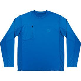 Ergodyne® Chill-Its 6689 Cooling Long Sleeve Sun Shirt w/ UV Protection S Blue