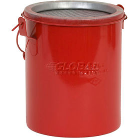 Eagle Bench Can without lid - Metal - Red - 6 qt.