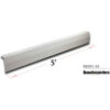 Baseboarders® Premium Series 5 ft Steel Easy Slip-on Baseboard Heater Cover White