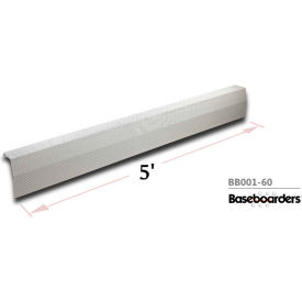 Baseboarders® Premium Series 5 ft Steel Easy Slip-on Baseboard Heater Cover White