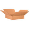 Global Industrial Flat Cardboard Corrugated Boxes 26""L x 26""W x 6""H Kraft